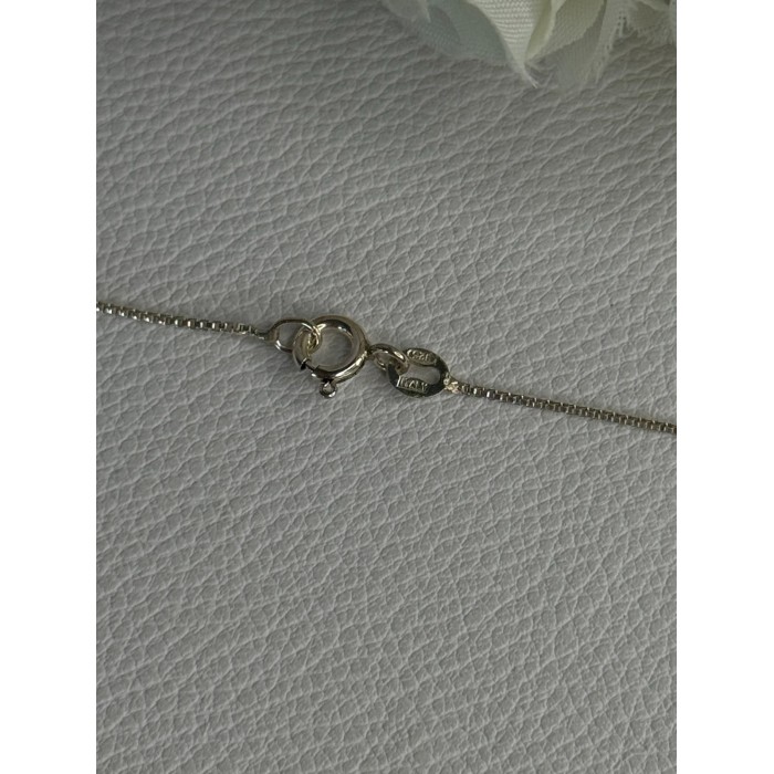 925 Sterling Silver Amethyst Flower Necklace Length 20 Inch