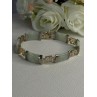 925 Sterling Silver Jade Bracelet Length 7.5