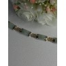 925 Sterling Silver Jade Bracelet Length 7.5