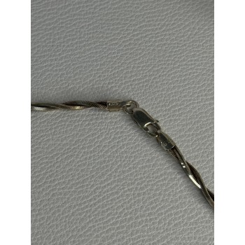 925 Sterling Silver Italy Fas Necklace Length 18 Inch