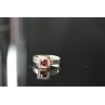 925 Sterling Silver Almandine Ring Size 6.5