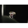 925 Sterling Silver Almandine Ring Size 6.5