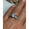 925 Sterling Silver CZ Ring Size 6.5