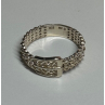 925 Sterling Silver Belt Ring Size 8