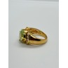 925 Sterling Silver Gold Plated CZ Ring Size 6