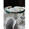 Vintage 925 Sterling Silver Malachite Bracelet