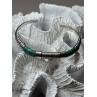Vintage 925 Sterling Silver Malachite Bracelet