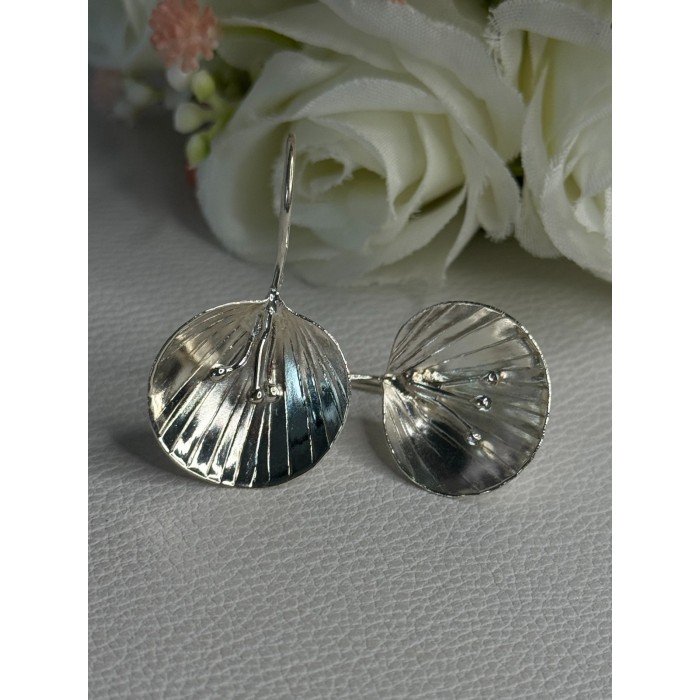 925 Sterling Silver Earrings Length 1.30 Inch