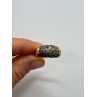 925 Sterling Silver Gold Plated Marcasite Ring Size 8