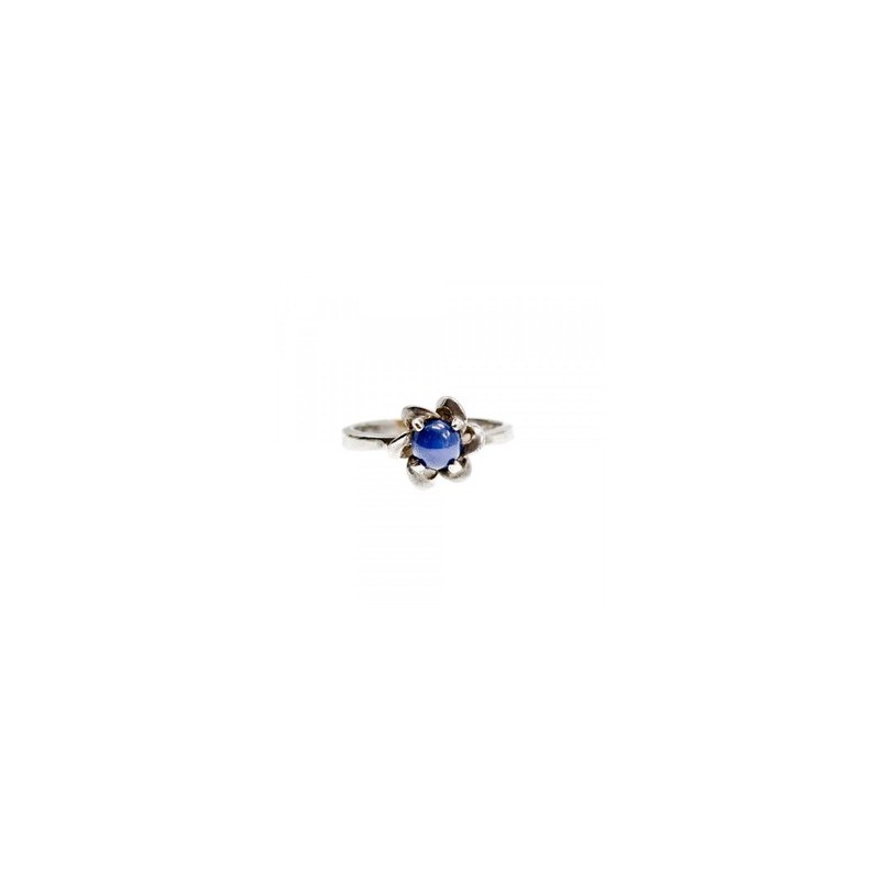 925 Sterling Silver Star Sapphire Ring Size 5.5