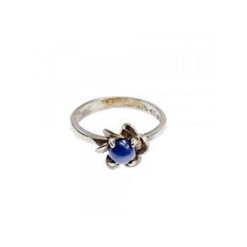 925 Sterling Silver Star Sapphire Ring Size 5.5