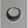 925 Sterling Silver Pink Topaz Ring Size 6