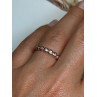 925 Sterling Silver Gold Plated CZ Ring Size 7