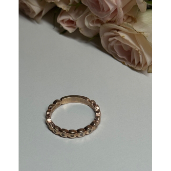 925 Sterling Silver Gold Plated CZ Ring Size 7