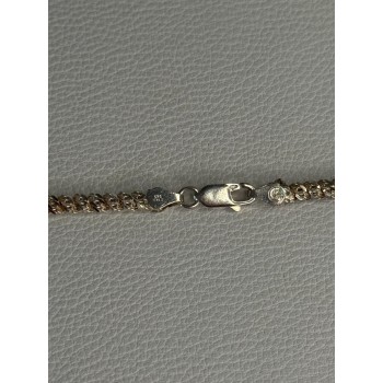 925 Sterling Silver Italy Necklace Length 22 Inch