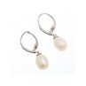 925 STERLING SILVER  PEARLS & CZ EARRINGS