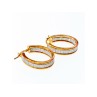 925 Sterling Silver Gold Plated Hoop Earrings