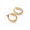 925 Sterling Silver Gold Plated Hoop Earrings