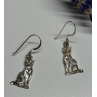 925 Sterling Silver Cats Earrings