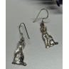 925 Sterling Silver Cats Earrings