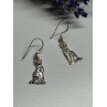 925 Sterling Silver Cats Earrings