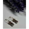 925 Sterling Silver Gold Plated CZ Earrings