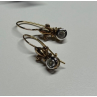 925 Sterling Silver Gold Plated CZ Earrings