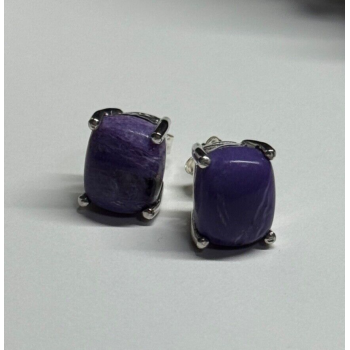 925 Sterling Silver Agate Earrings