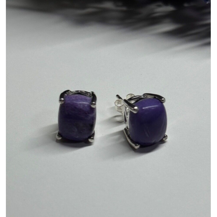 925 Sterling Silver Agate Earrings
