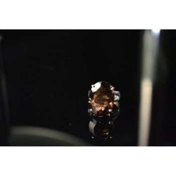 925 Sterling Silver Hessonite Ring Size 6.5