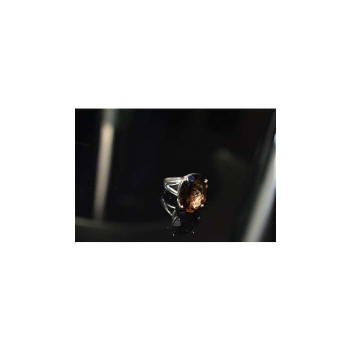 925 Sterling Silver Hessonite Ring Size 6.5