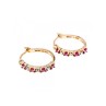 925 Sterling Silver Gold Plated Spinel Earrings
