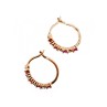 925 Sterling Silver Gold Plated Spinel Earrings