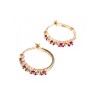 925 Sterling Silver Gold Plated Spinel Earrings