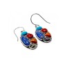 925 Sterling Silver Multicolor Jasper Earrings