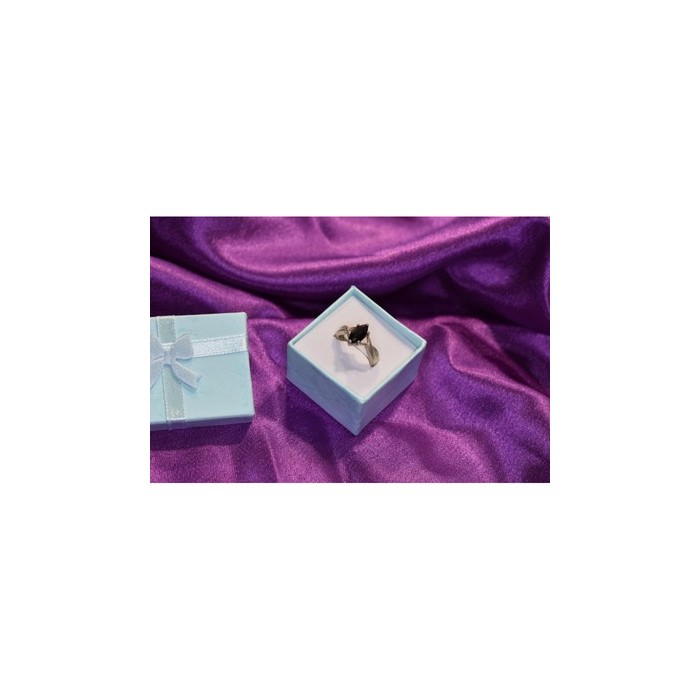 925 Sterling Silver Black Nephrite Ring Size 9