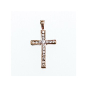 925 Sterling Silver CZ Cross Pendant