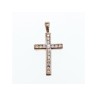 925 Sterling Silver CZ Cross Pendant