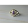 925 Sterling Silver Amethyst 