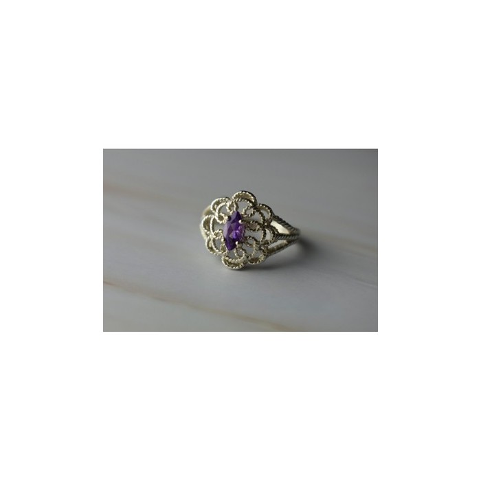 925 Sterling Silver Amethyst 