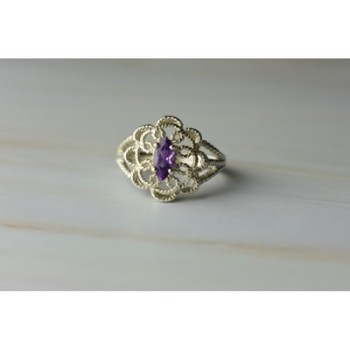 925 Sterling Silver Amethyst 