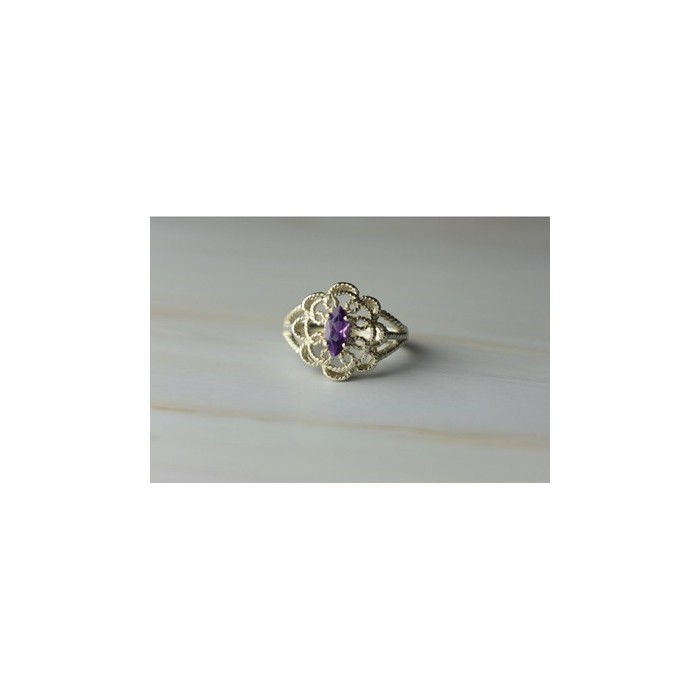 925 Sterling Silver Amethyst 