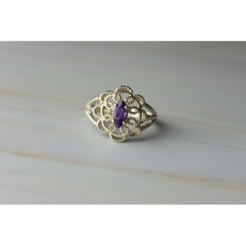 925 Sterling Silver Amethyst 