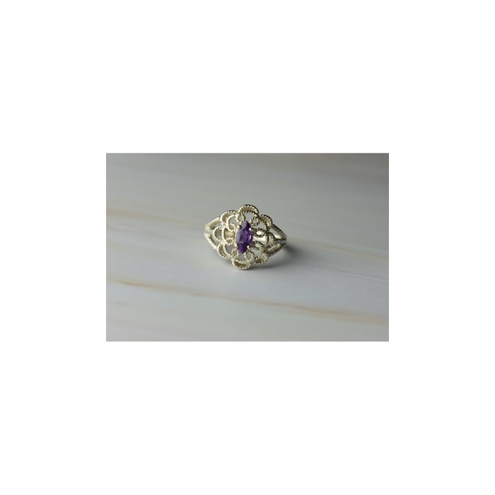 925 Sterling Silver Amethyst 