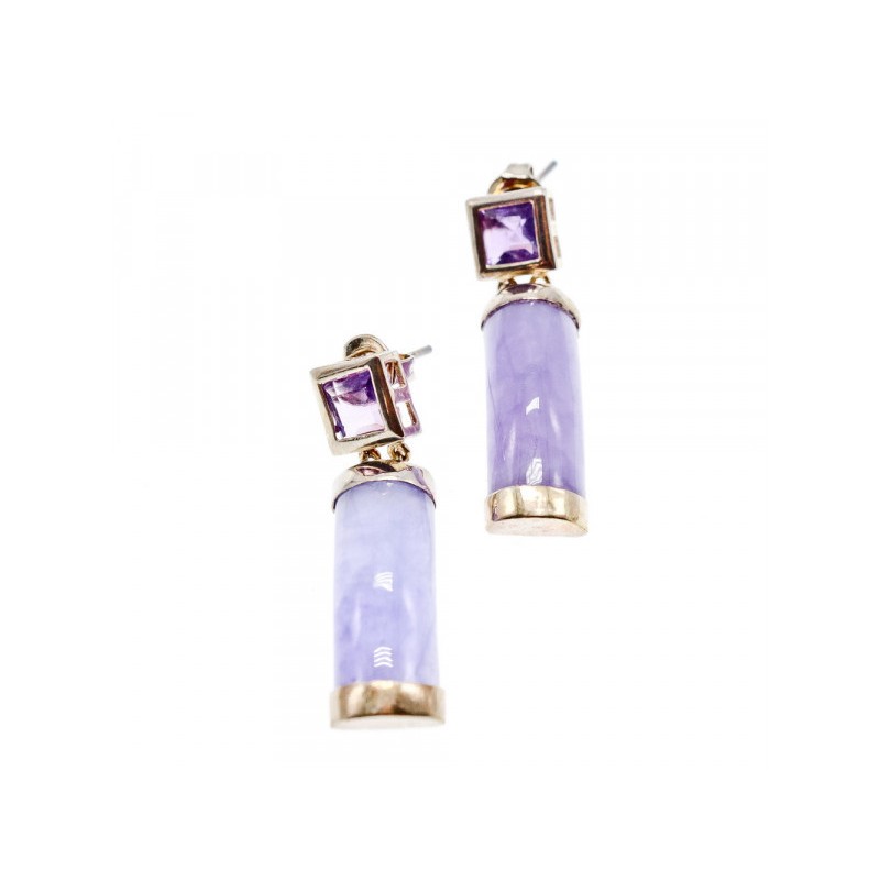 925 Sterling Silver Iolite Earrings