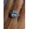 Beautiful Design 925 Sterling Silver Cz Ring Size 9