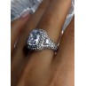 Beautiful Design 925 Sterling Silver Cz Ring Size 9