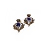 925 Sterling Silver Iolite Earrings