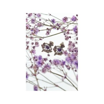 925 Sterling Silver Iolite Earrings