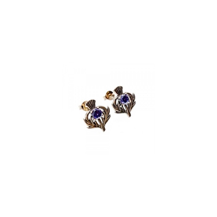 925 Sterling Silver Iolite Earrings
